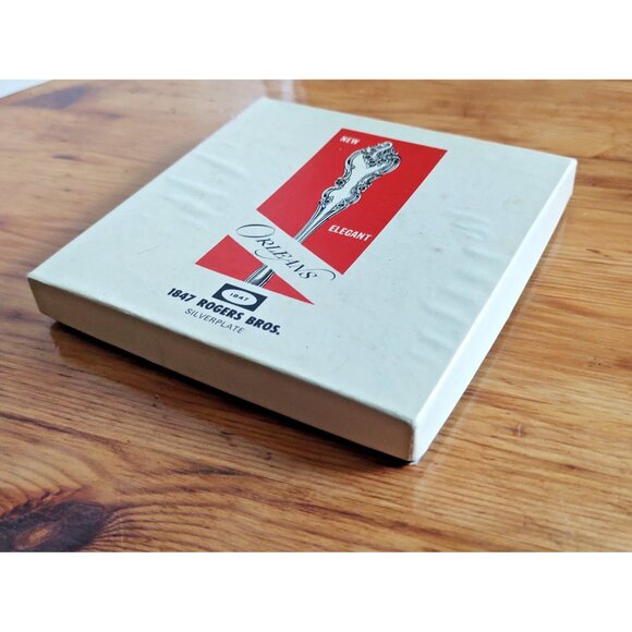 Vintage 1847 Rogers Bros. Silverplate Demitasse Spoon Set(4) original box 1964 - Picture 9 of 13